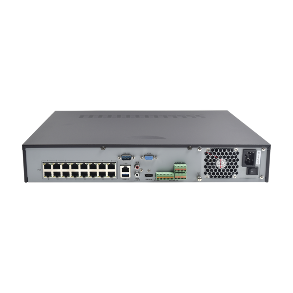 NVR 8 Megapixel (4K) / 32 canales IP / 16 Puertos PoE+ / 4 Bahías de Disco Duro / Switch PoE 300 mts / HDMI en 4K - Imagen 3