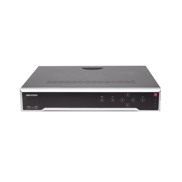 NVR 8 Megapixel (4K) / 32 canales IP / 16 Puertos PoE+ / 4 Bahías de Disco Duro / Switch PoE 300 mts / HDMI en 4K