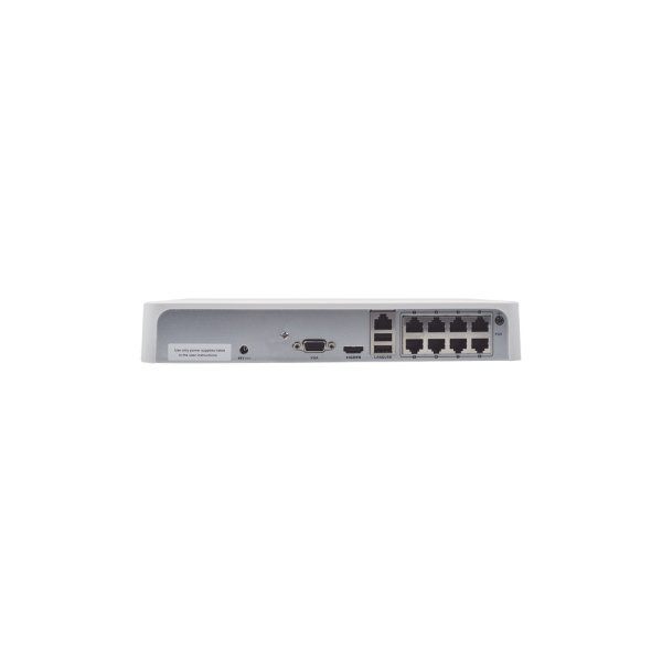 NVR 4 Megapixel / 8 Canales IP / 8 Puertos PoE+ / 1 Bahía de Disco Duro / Salida en Full HD - Imagen 2
