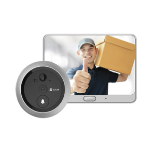 Pantalla de Batería Recargable Con Mirilla Inteligente Para Puerta / Cámara 720P / WiFi / Sensor PIR / Detección de Movimiento / Audio de Dos Vías / Uso Interior