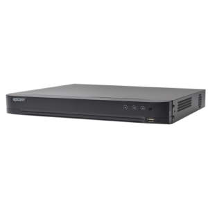 DVR 4 Megapixel / 4 Canales TURBOHD + 2 Canales IP / Detección de Rostros / 1 Bahía de Disco Duro / Audio por Coaxitron / Salida de Vídeo en Full HD