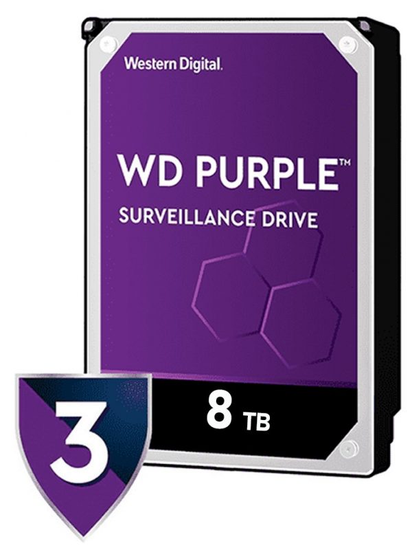 Disco duro WD de 8TB / 7200RPM / Optimizado para Videovigilancia